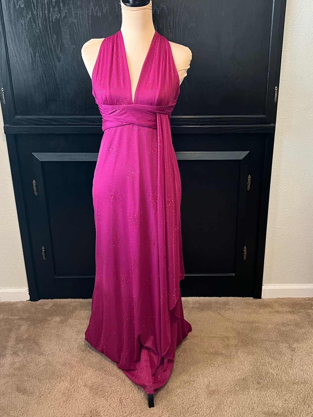 Morgan & Co. Vintage Fuchsia Evening Gown